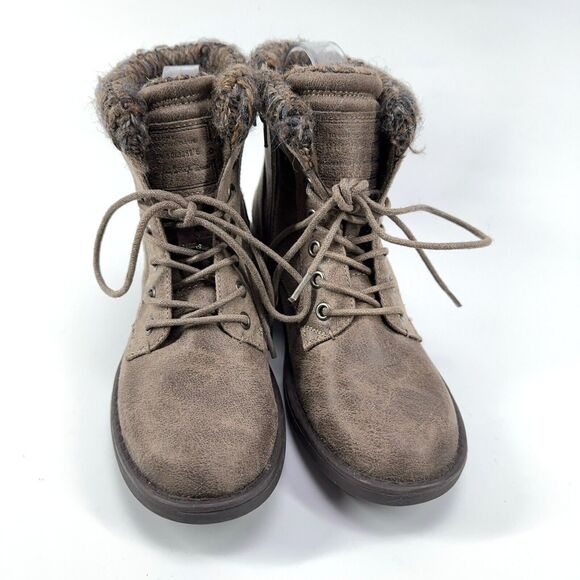 B-52 Bullboxer Brown Leather Ankle Boot Side Zip Lined Size US 7 Womens - Picture 2 of 9